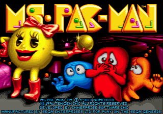 Ms. Pac-Man screenshot 3 for Sega Mega Drive